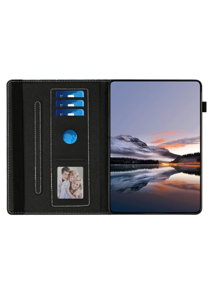 For Lenovo Tab M9 Case Pattern Leather Tablet Cover with Auto Sleep/Wake,Card Holder - erfly Reflection - Image 2